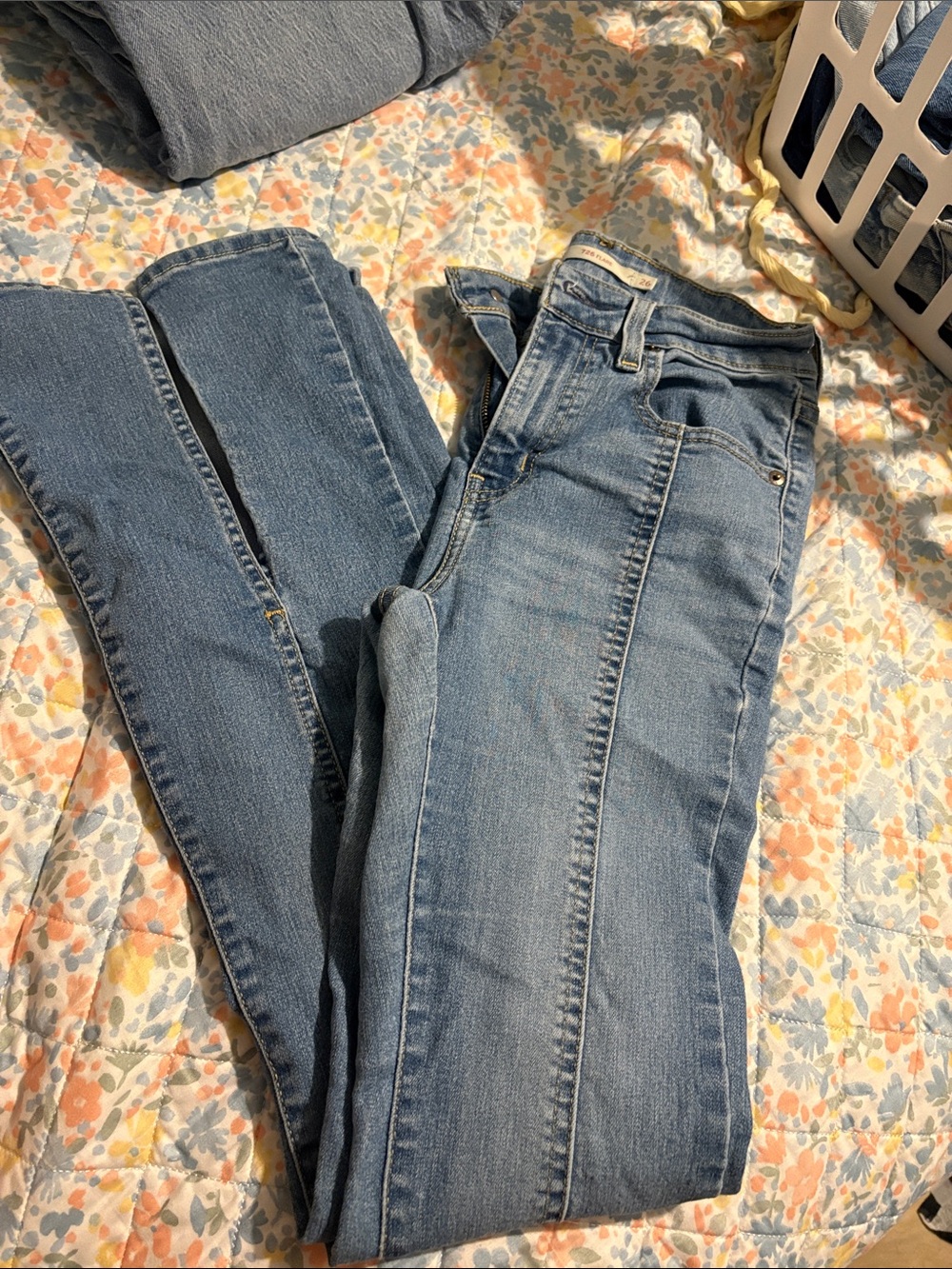 Levi's Light Blue Wide Leg Jeans